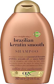 OGX Shampooing Sans Sulfates Brazilian Keratin, 385 ml