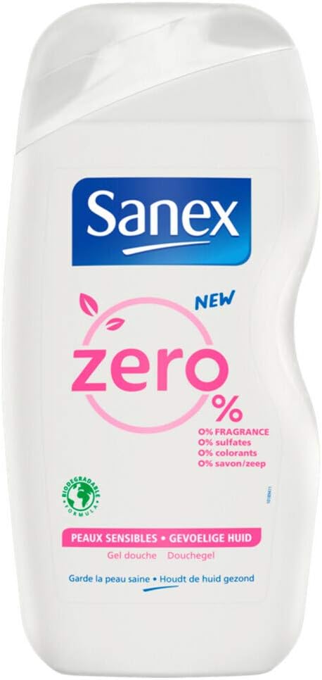 Sanex Zero% Sensitive Skin gels douche pour peaux sensibles 500 ml - beautyonedz